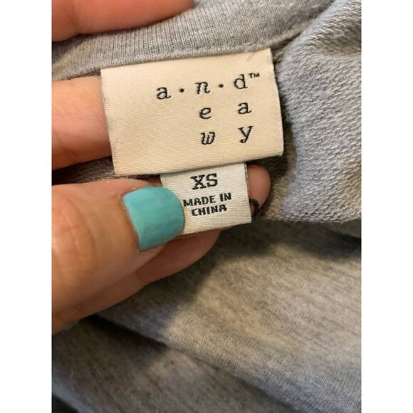 a new day gray long sleeves crew neck T shirt size XS - Picture 3 of 8